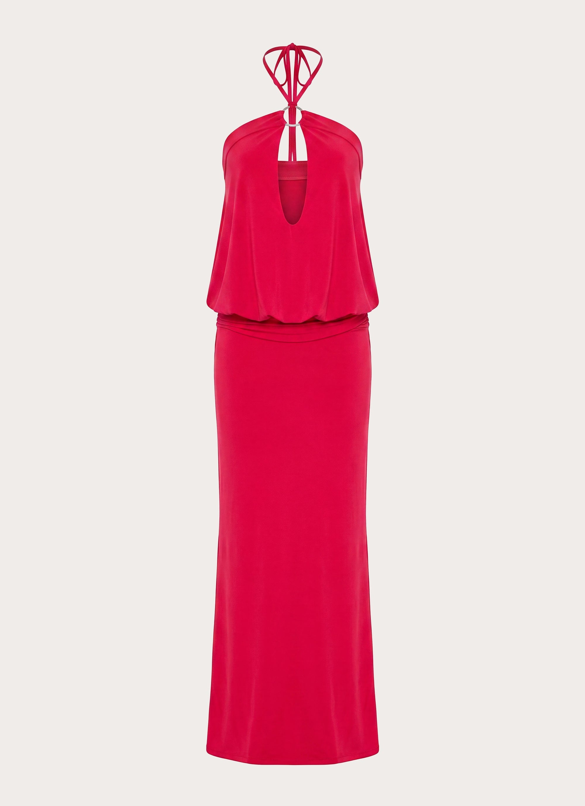 Telling You Maxi Dress - Red Magenta