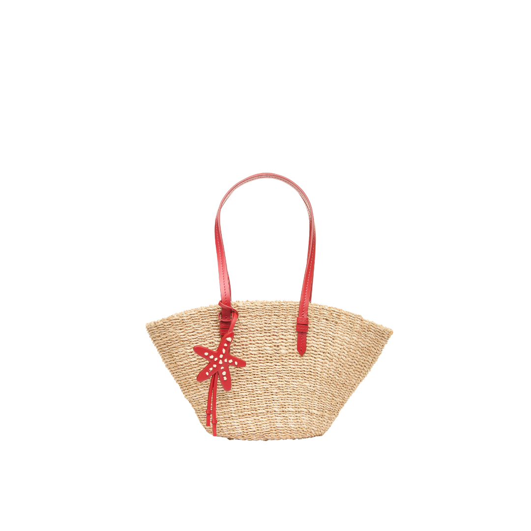 The East West Mini Tote - Tomato
