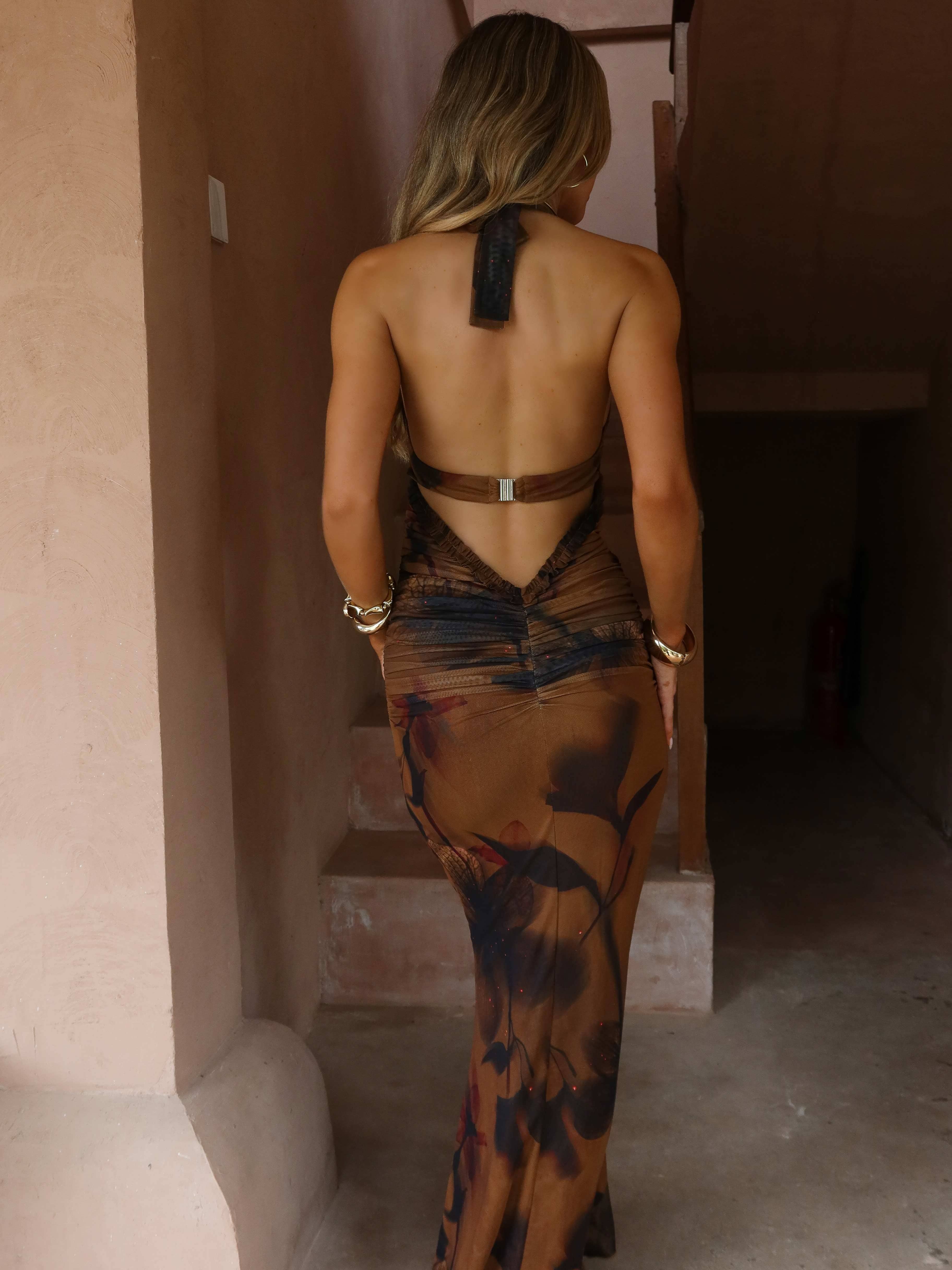 Viviene Maxi Dress Amara Cinnamon