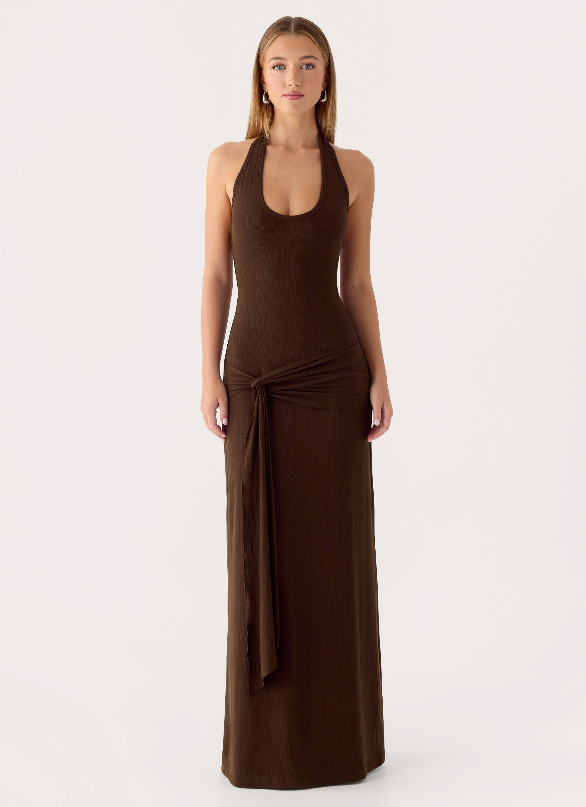 Vedetta Maxi Dress - Chocolate