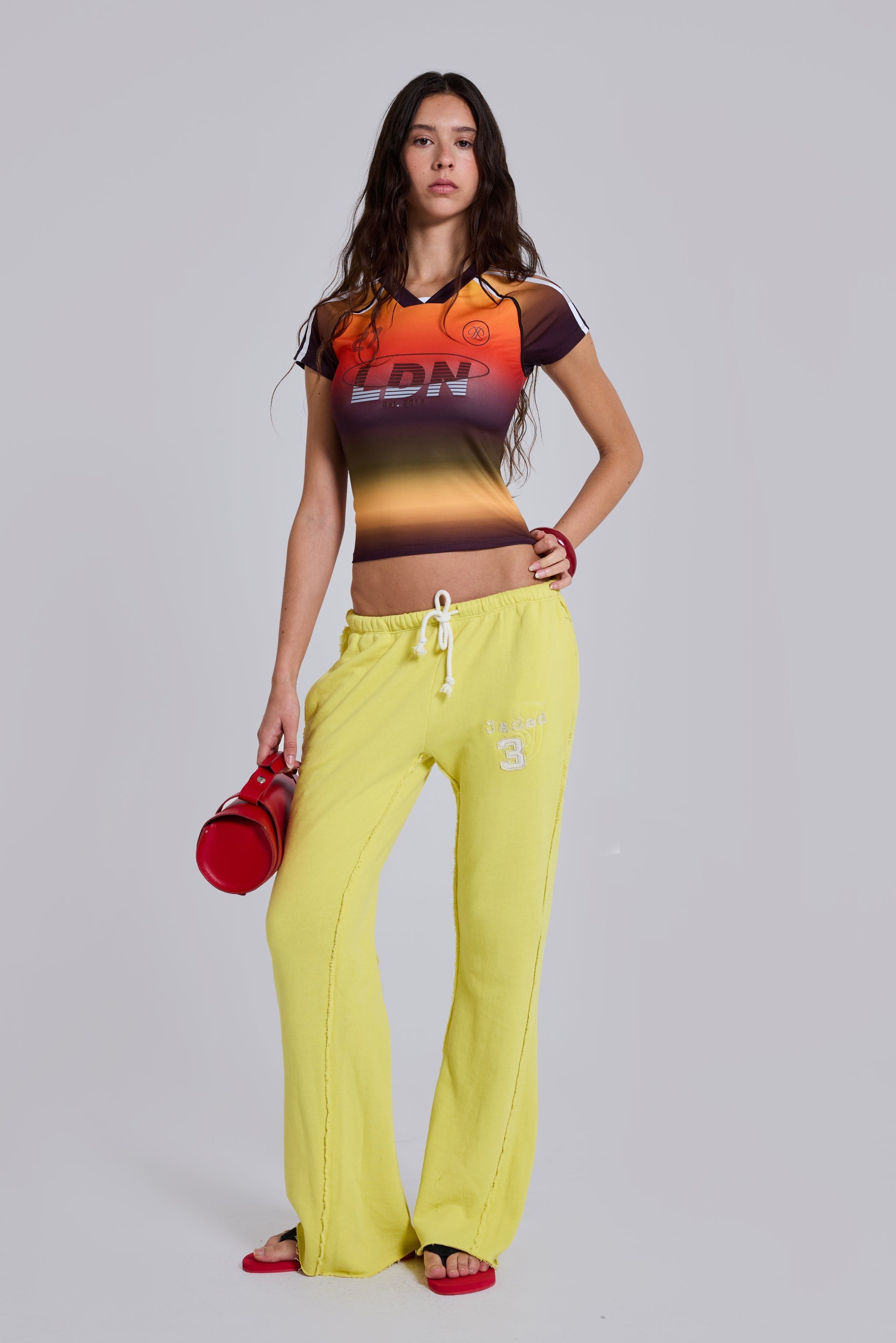 Ombre No.13 Football Baby Tee