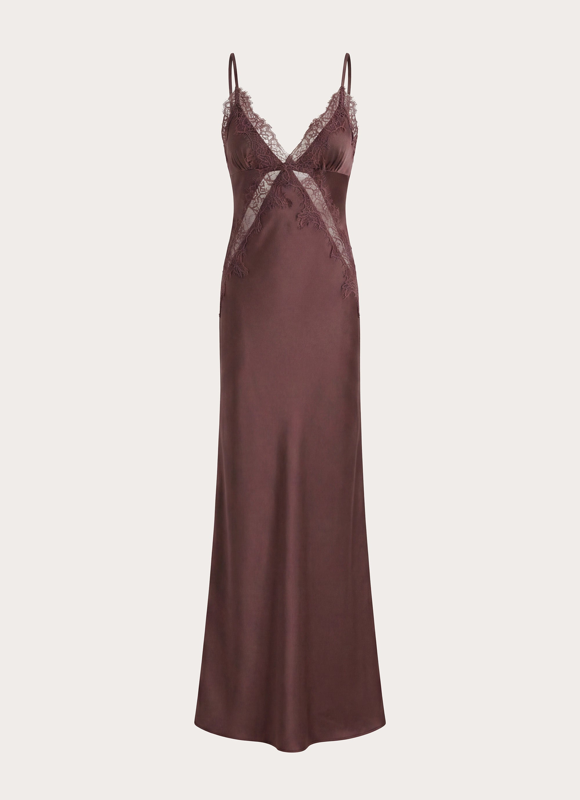 Winona Night Slip Dress - Chocolate