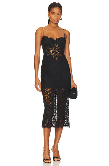 Olina Corset Midi Dress