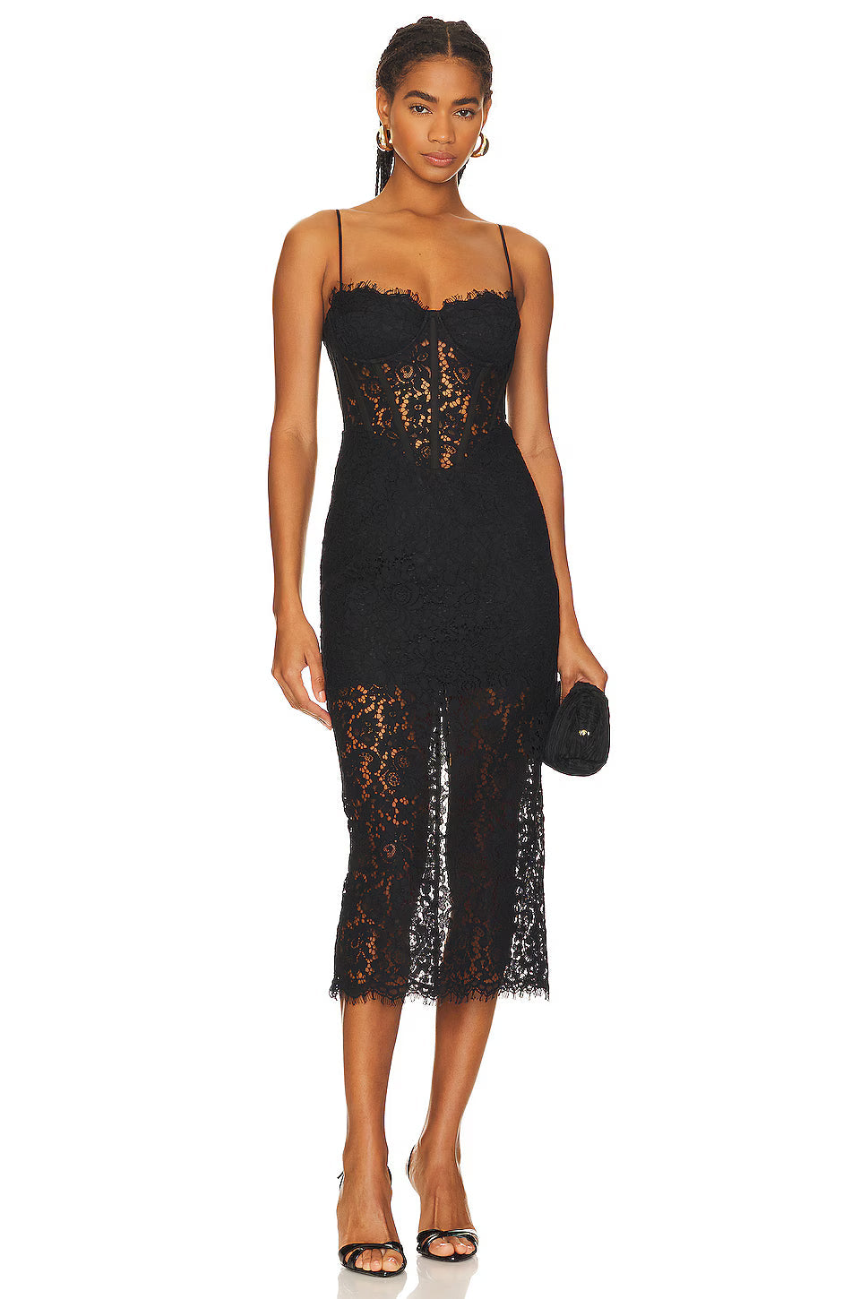 Olina Corset Midi Dress