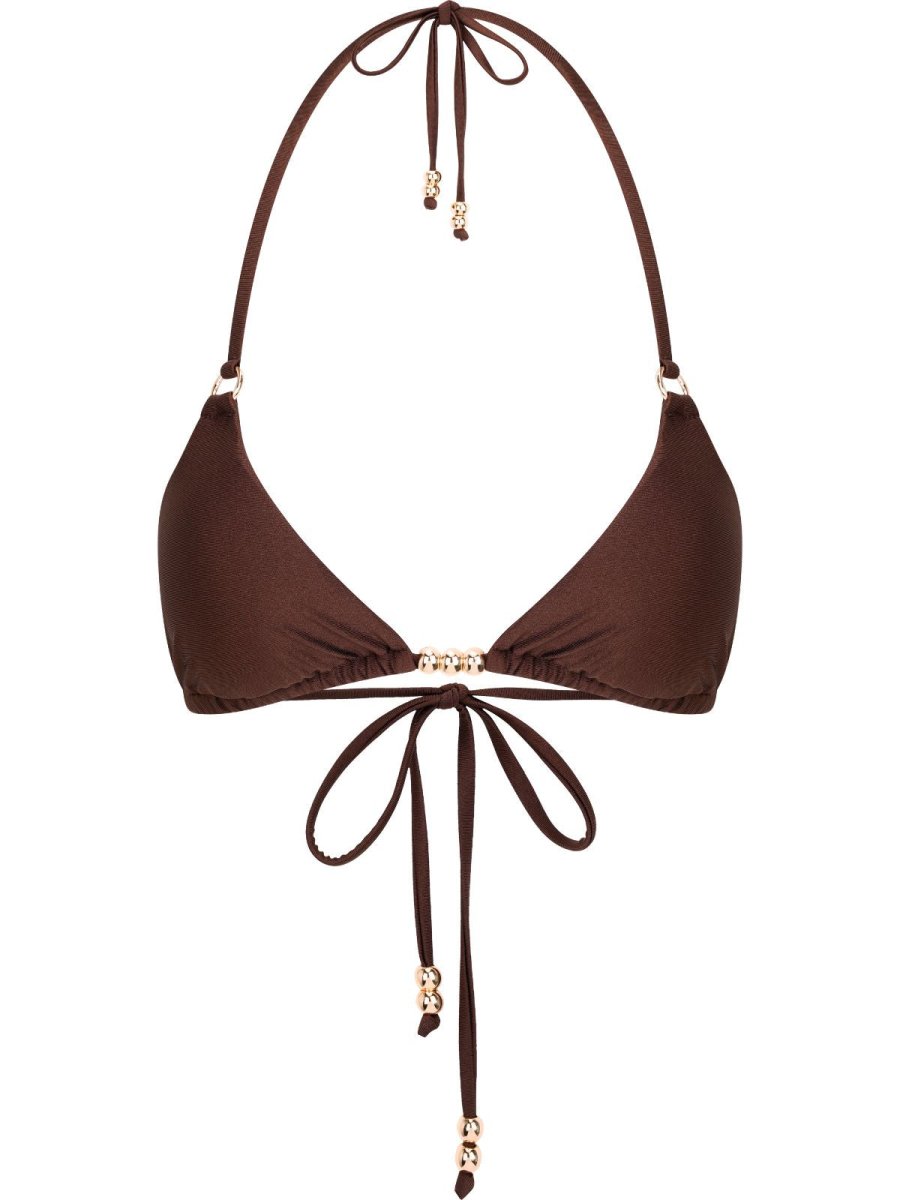 Eira Top / Cocoa Satin