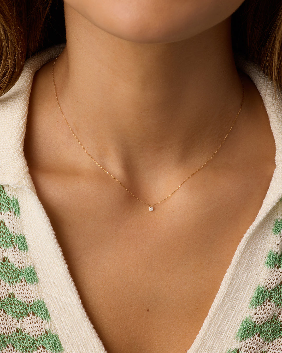 Floating Diamond Necklace