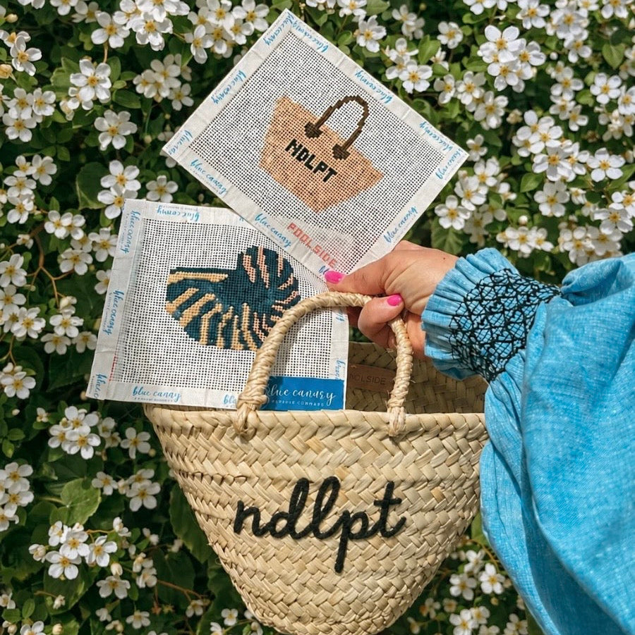 POOLSIDE x Blue Canary Canvas Anna Clutch Canvas