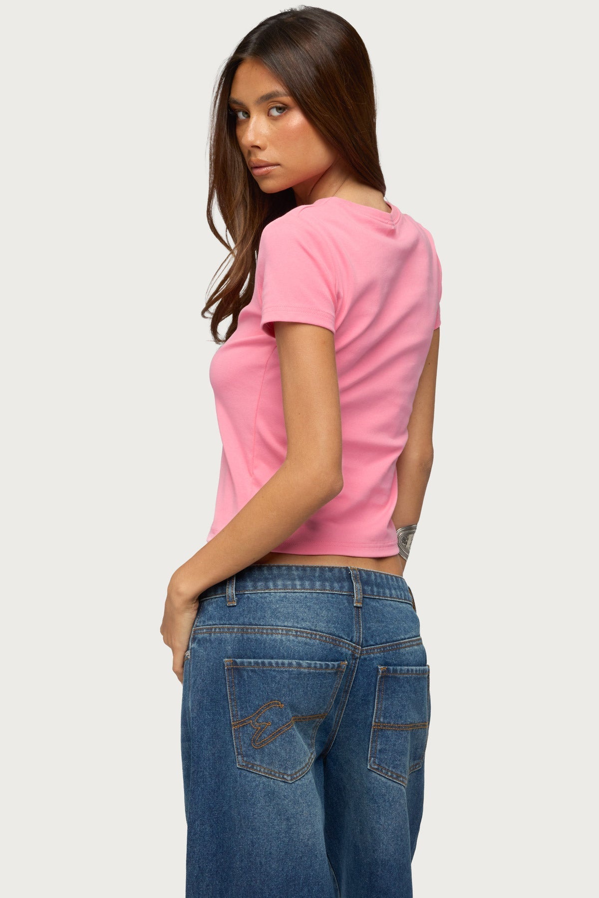 Uk Girl Rhinestone T Shirt