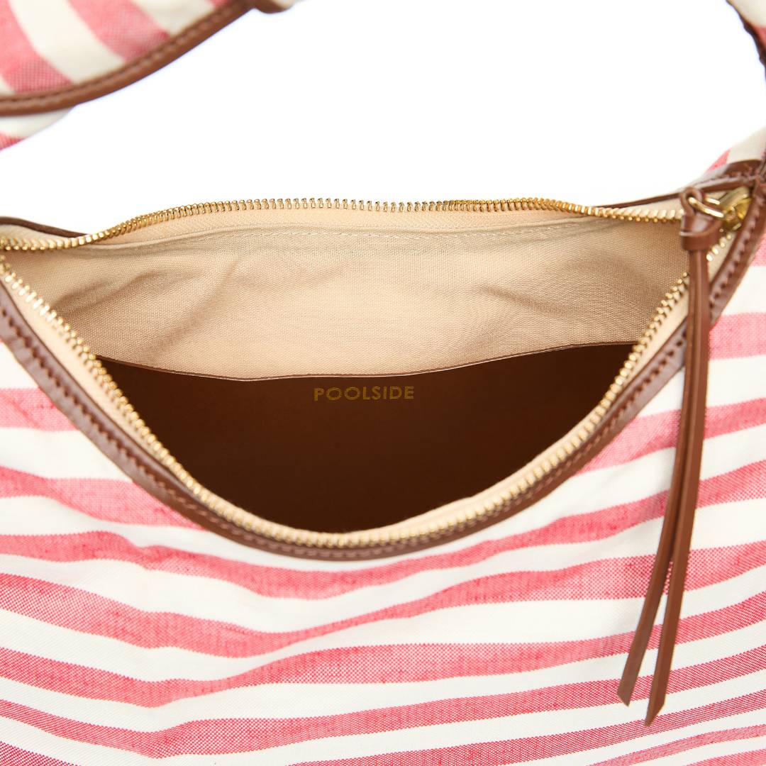 The Josie Knot Bag - Tomato Stripe