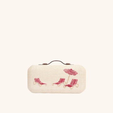The Deck Chairs Clutch - Tomato
