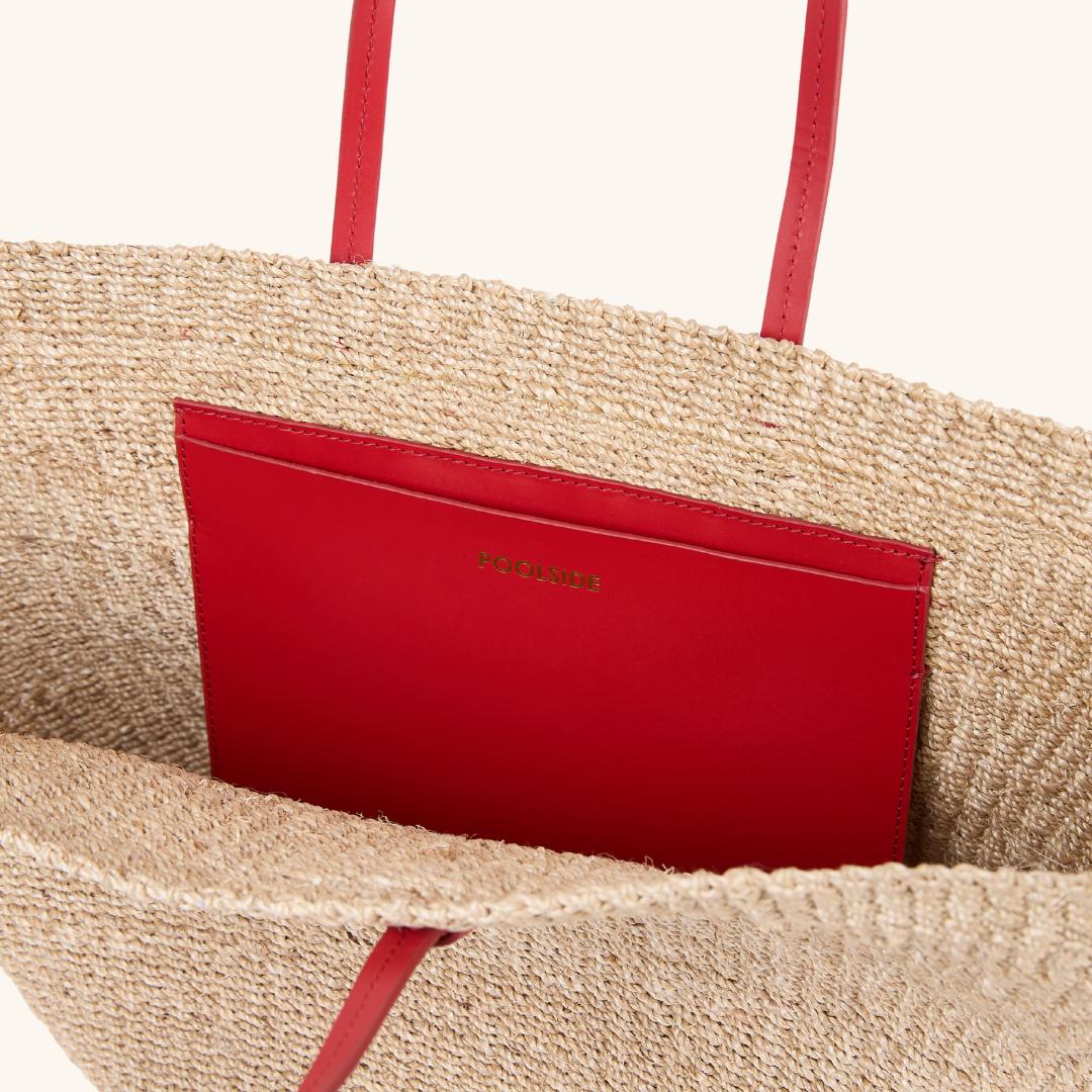 The East West Charm Tote - Tomato