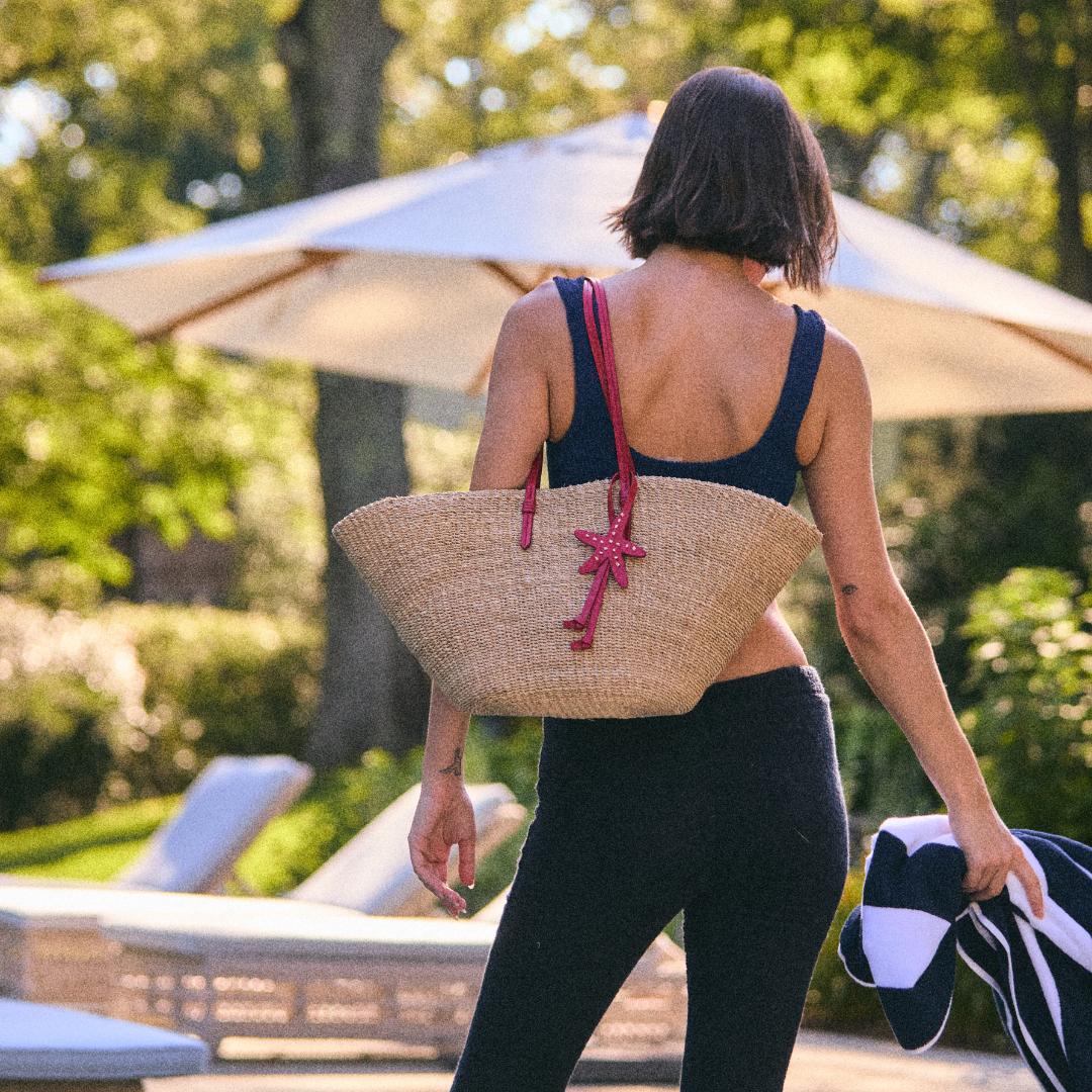 The East West Charm Tote - Tomato