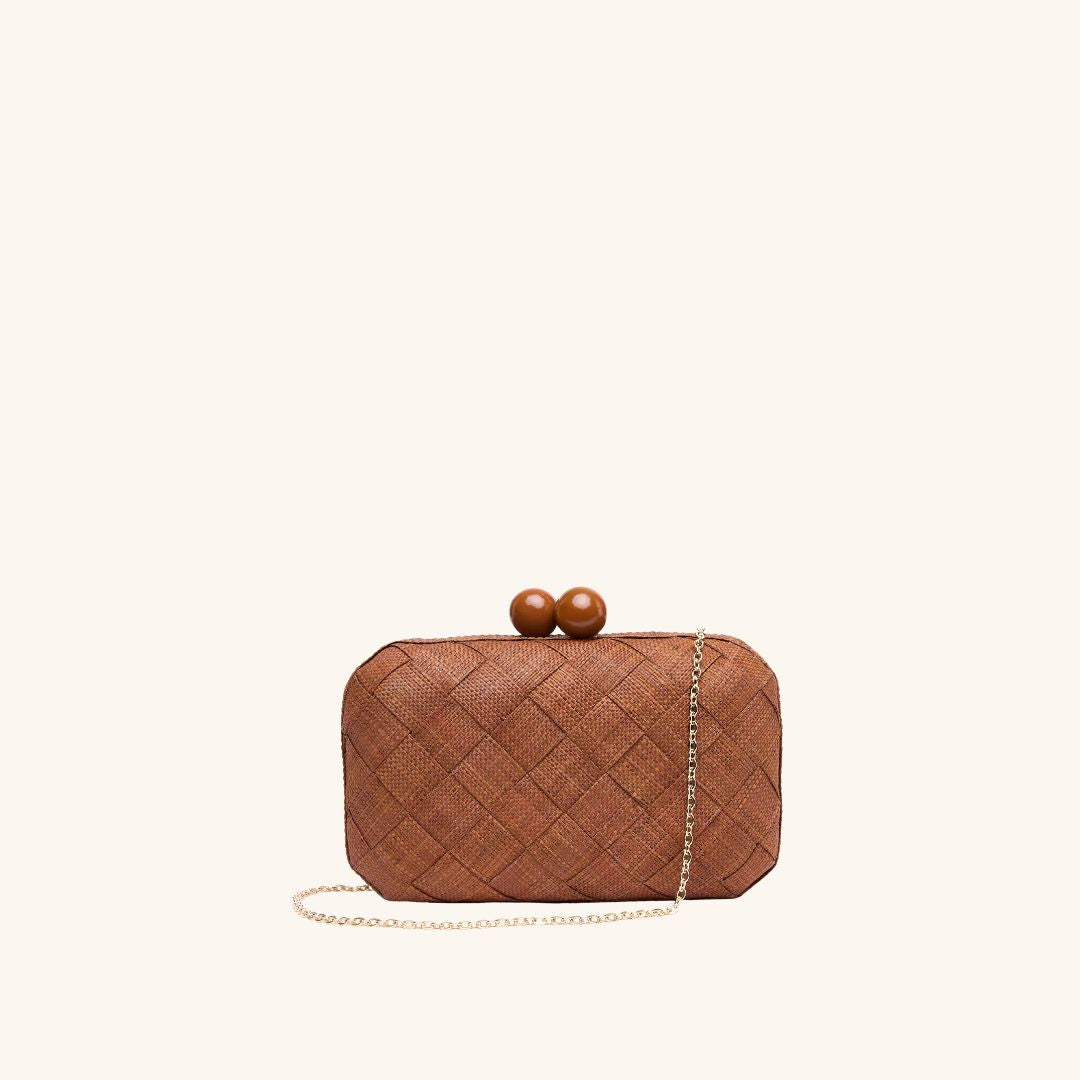The Island Clutch - Cocoa
